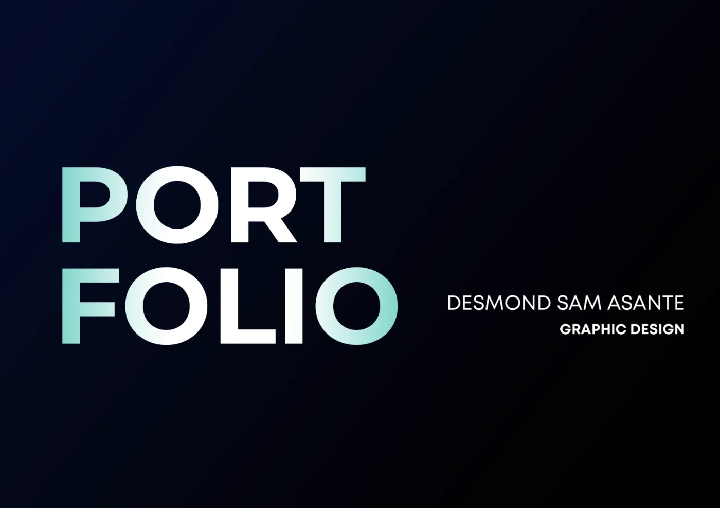 Portfolio — Desmond Sam Asante, Graphic Design
